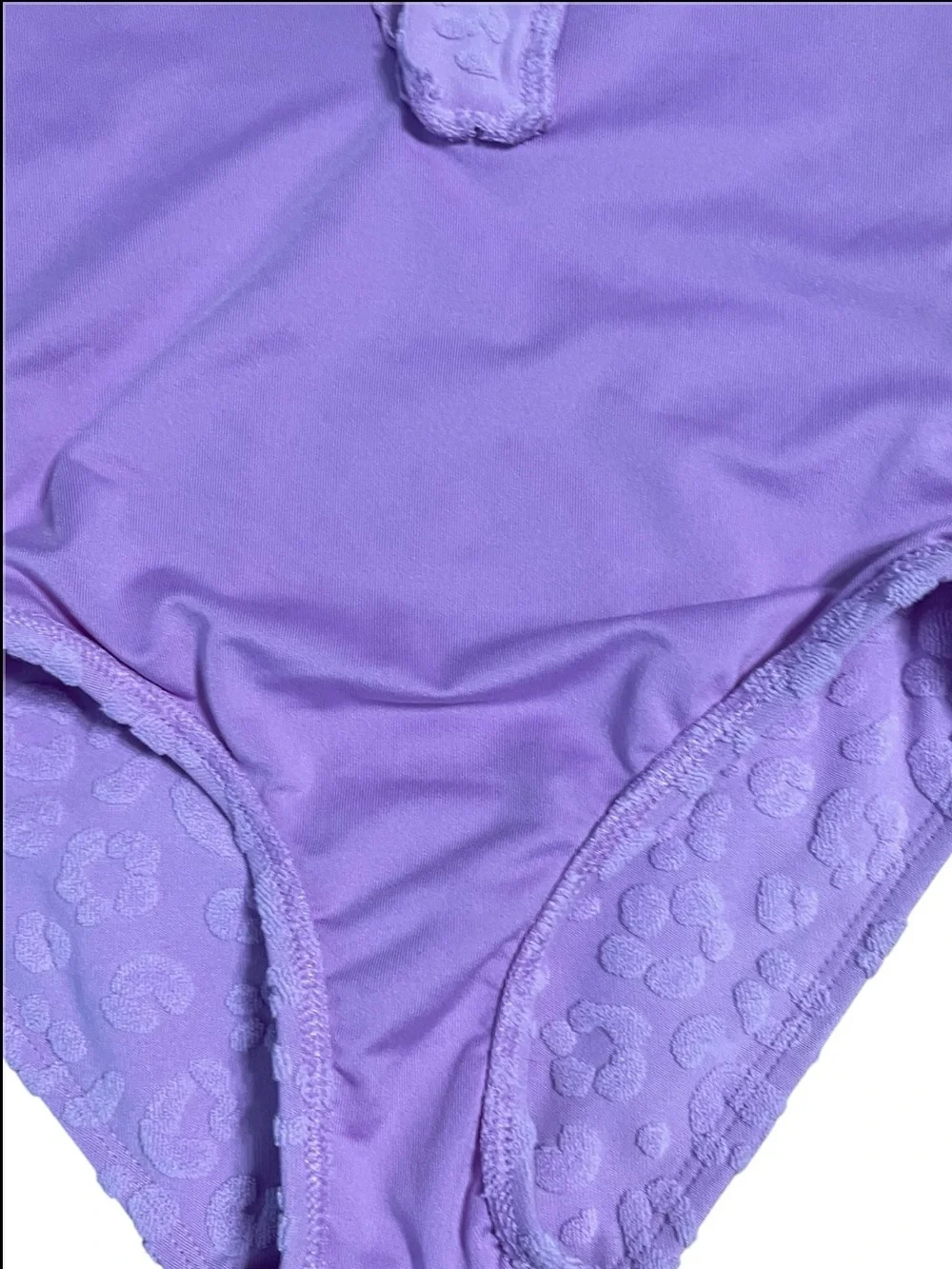 Cat & Jack Lilac Short-Sleeve One-Piece Swimsuit